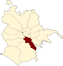 Roma Municipio VIII locator map